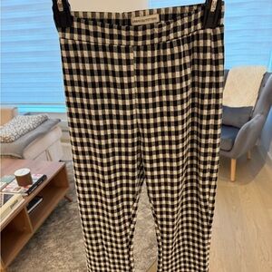 Black and white checkered pants